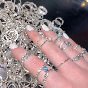 20 Silver Rings